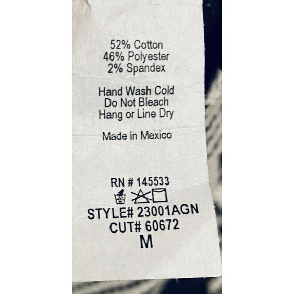 Anthropologie W5 Top Womens Medium Split Back Textured Print 3/4 Sleeve Gray - Picture 5 of 6